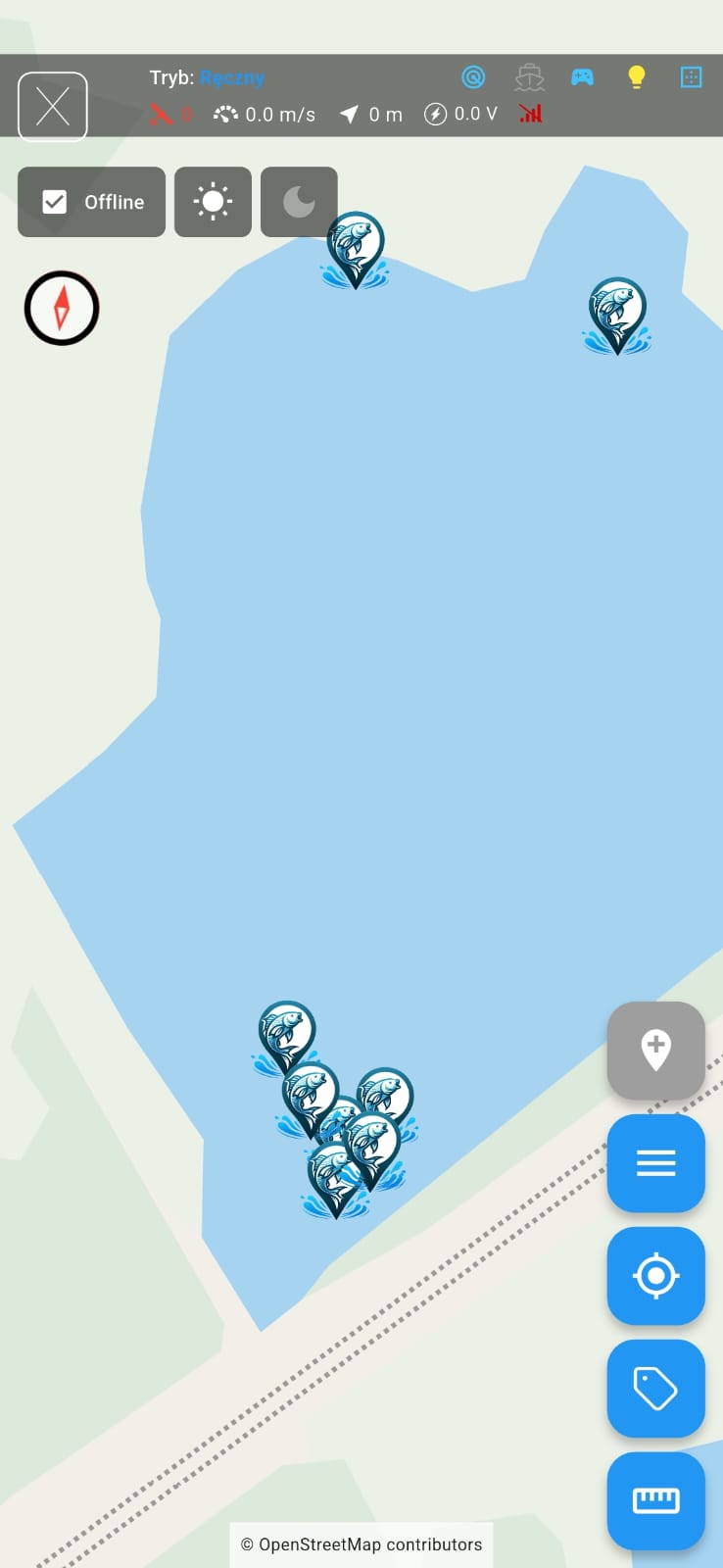 Aplikacja EXTREME ONE z pilotem Flysky - mapy offline GPS