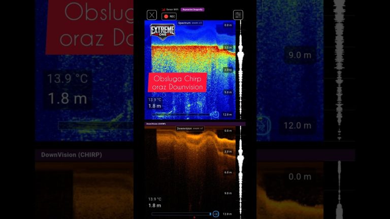 Raymarine Dragonfly 5 Pro CHIRP DownVision w aplikacji EXTREME ONE