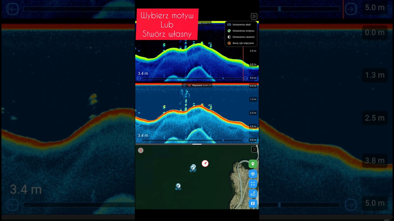 VIVID COLOR - nowy motyw echogramu EXTREME ONE
