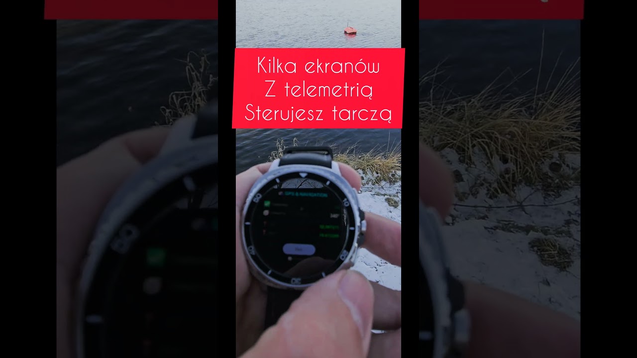 EXTREME ONE sterowanie łódką zanętową z zegarka smartwatch