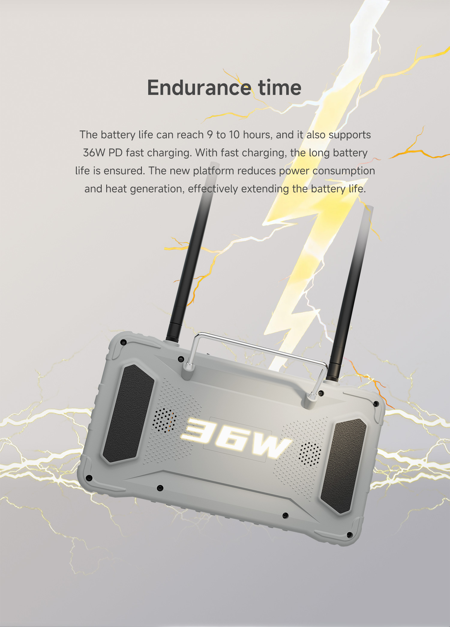 Skydroid G16 bateria 20000mAh PD 36W szybkie ładowanie 9-10h pracy