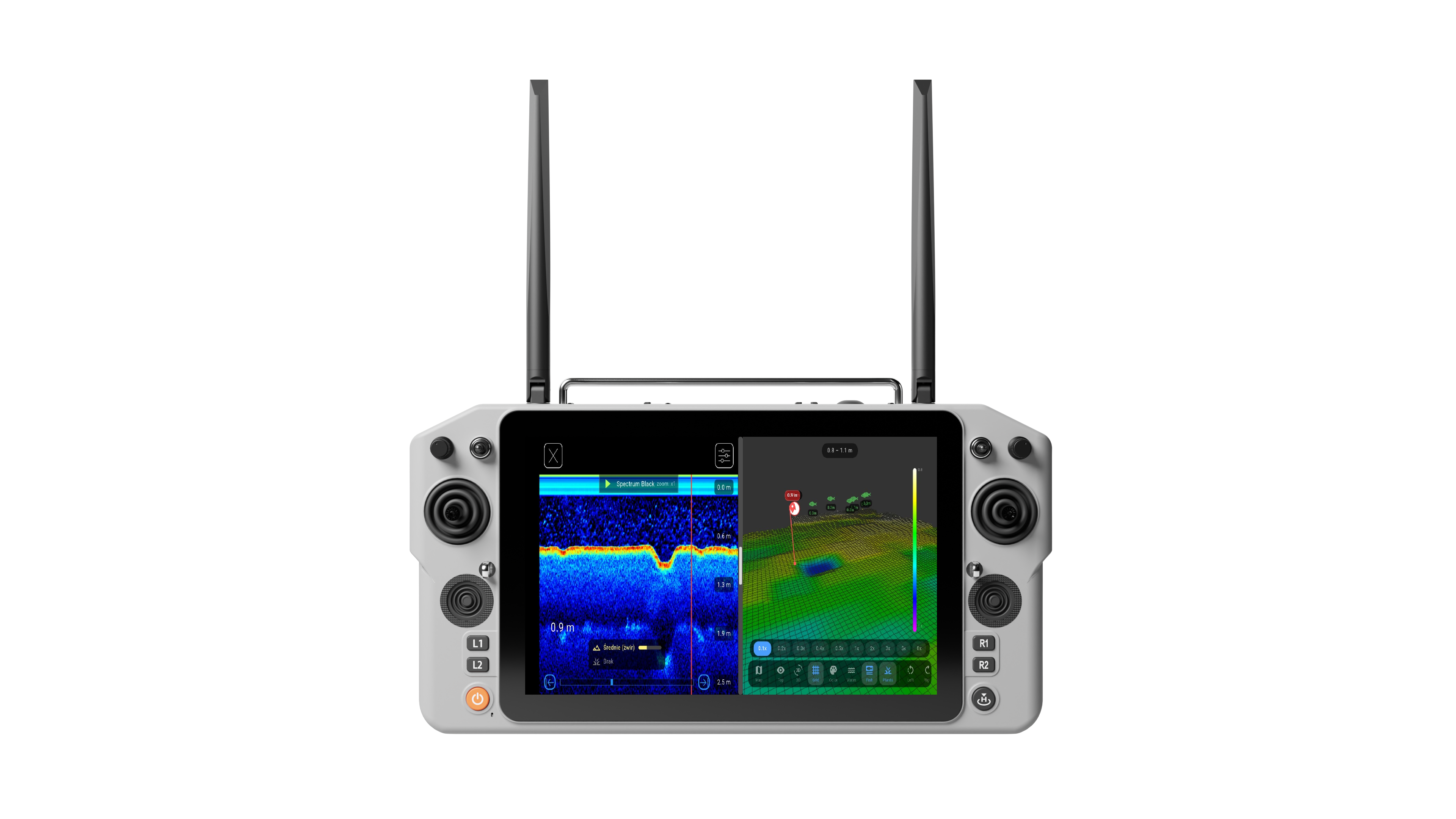 Skydroid G30 stacja naziemna RC z ekranem 10.1 cala - system EXTREME ONE echogram autopilot podgląd z kamery łódki zanętowej