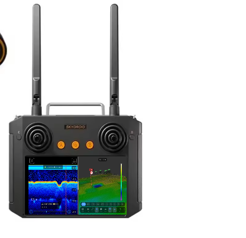Skydroid H12 PRO aparatura RC z ekranem 5.5 cala 1080P - system EXTREME ONE echogram autopilot podgląd z kamery łódki zanętowej