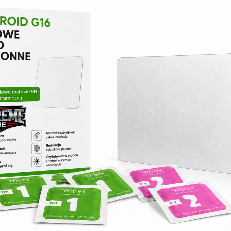 Szkło ochronne matowe 9H do Skydroid G16 (7″) – hybrydowe z powłoką ceramiczną