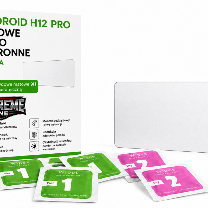 Szkło ochronne matowe 9H do Skydroid H12 PRO (5,5″) – hybrydowe z powłoką ceramiczną