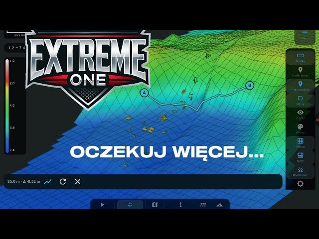 Miarka 3D w Extreme One – pomiar odległości po ukształtowaniu dna